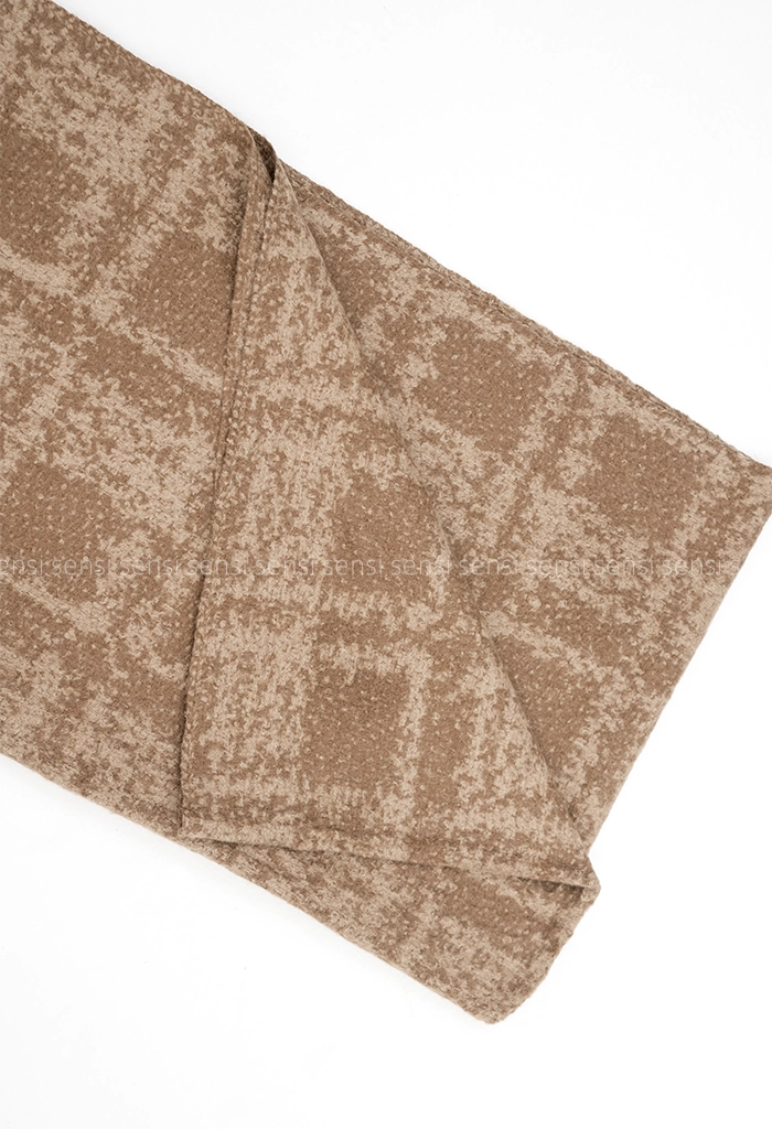 شال چهارخونه بافت موهری کد1005158